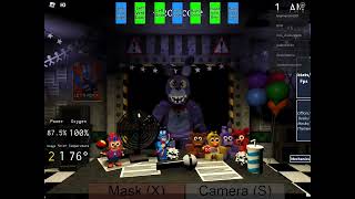 Playing fnaf on Roblox 41