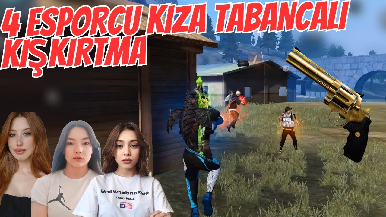 4 ESPORCU KIZA KARŞI TABANCA OYNADIK l SİNİRLENDİLER l 