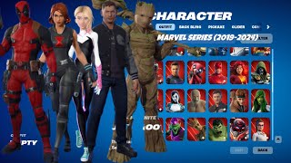 All Marvel Series Skins Showcase in Fortnite!(2019-2024)