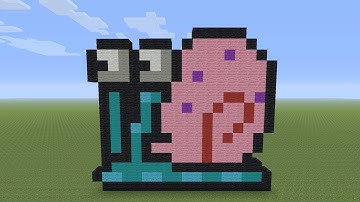 Minecraft Pixel Art - Gary From Spongebob