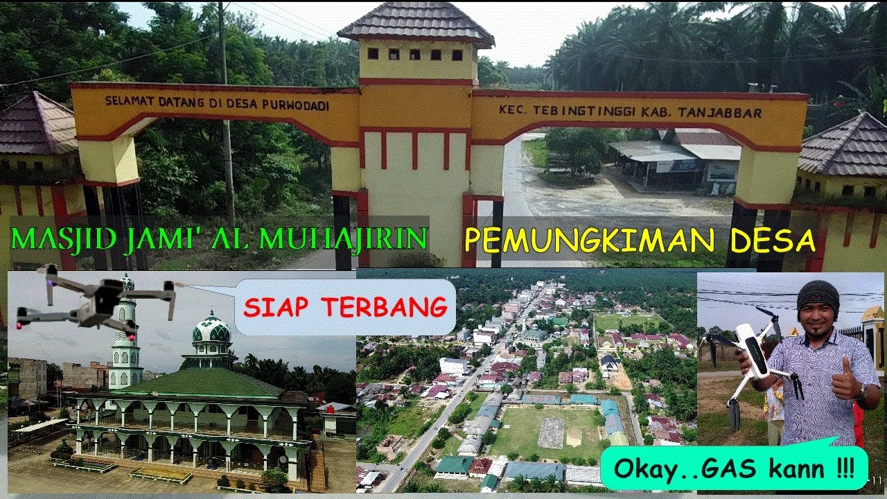 PEMANDANGAN DESA PURWODADI KECAMATAN TEBING TINGGI MENGGUNAKAN DRONE