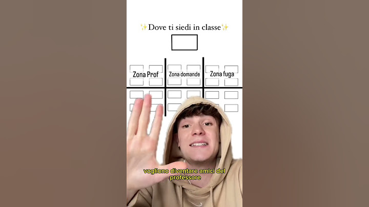 COSA DICE SU DI TE DOVE TI SIEDI IN CLASSE 🤓📚