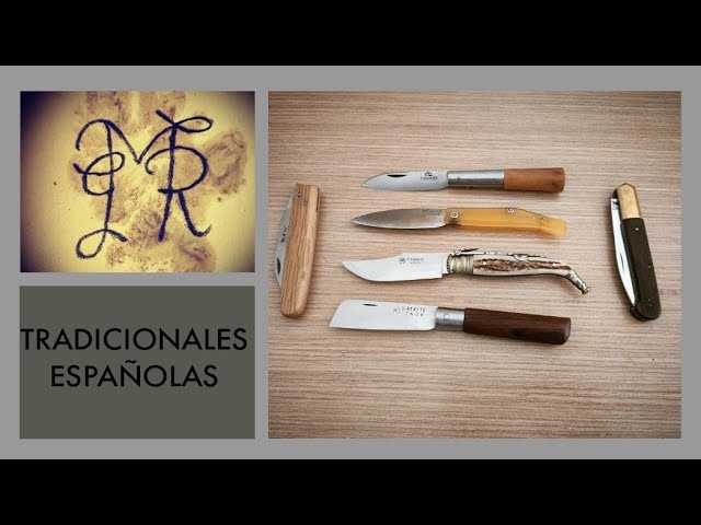 ▷ Antigua navaja española grabado y leyenda siglo XIX