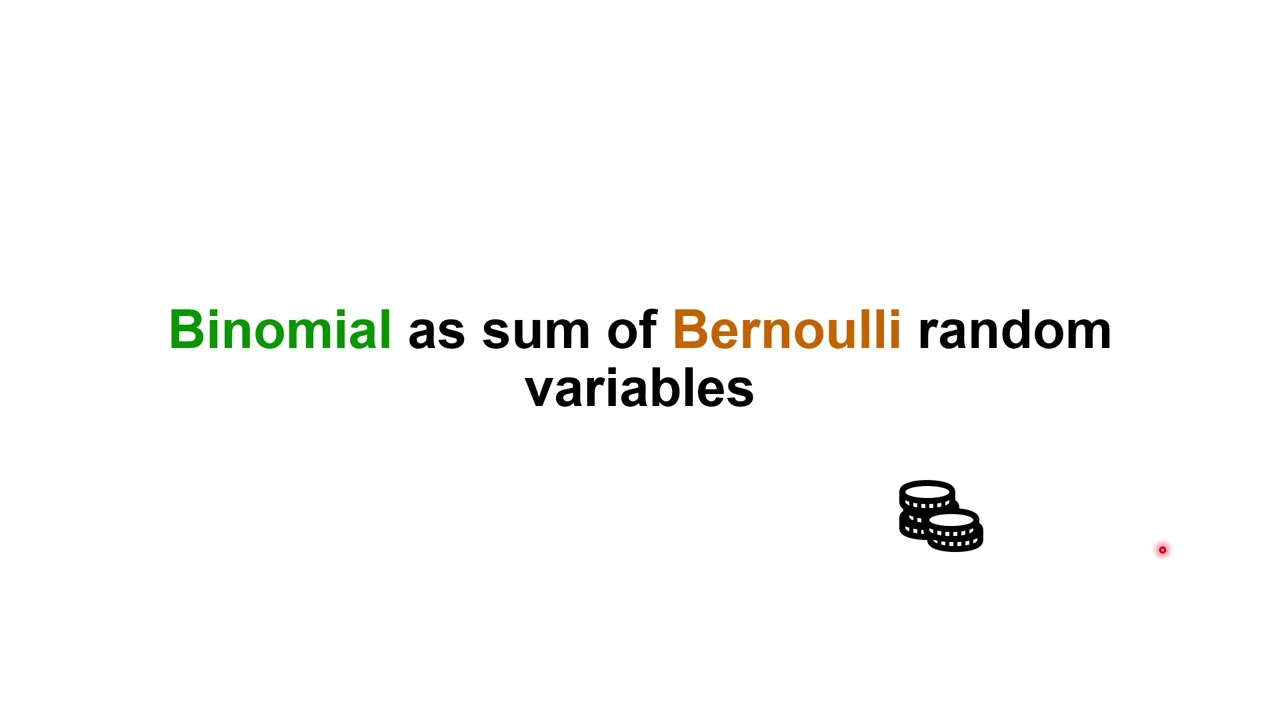 Why Binomial random variable is a sum of Bernoulli's random variables?