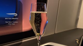 Flying overnight in BA's first class cabin from New York to London