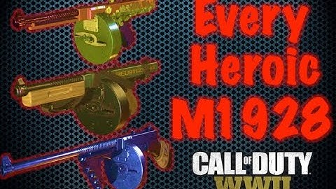 Every HEROIC M1928 "Tommy Gun" Variant | Call of Duty WW2