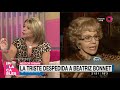 La triste despedida de Beatriz Bonnet