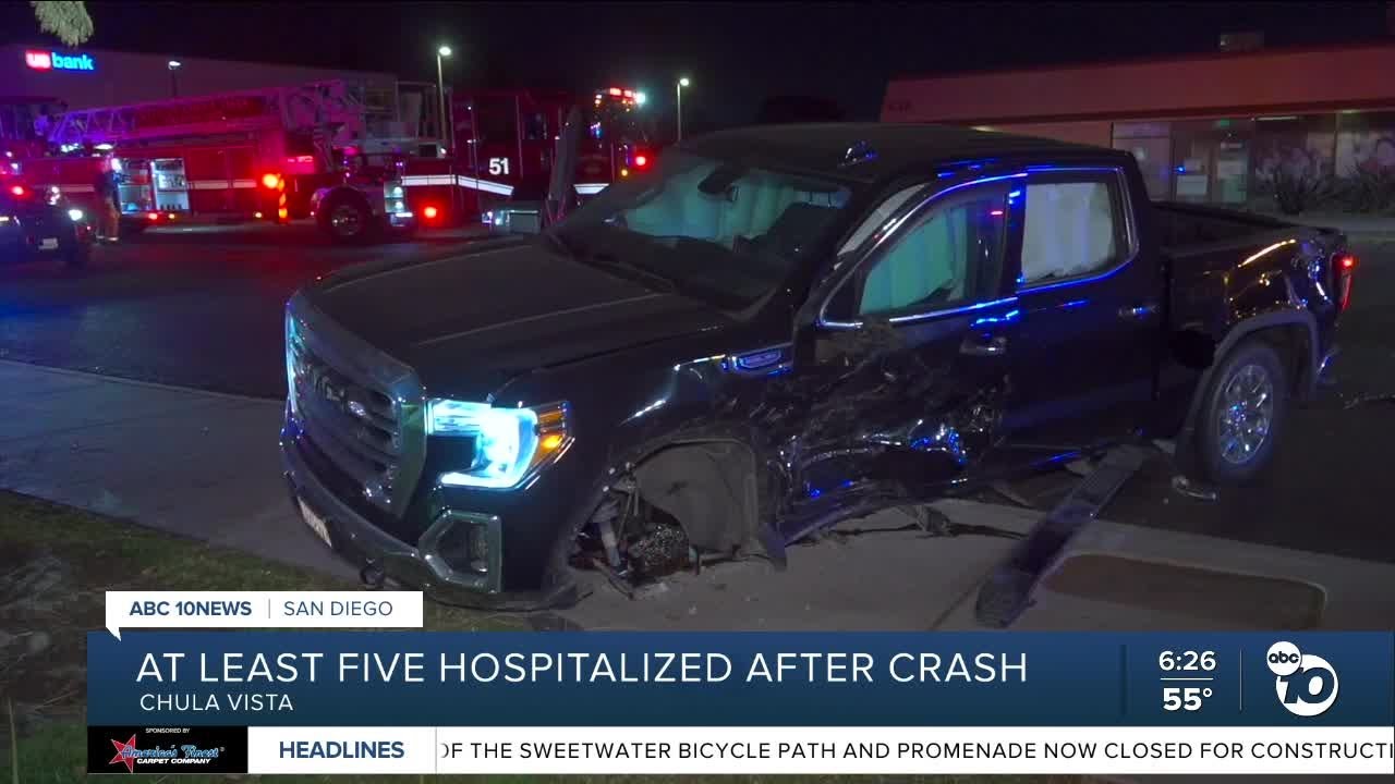 Crash on H Street in Chula Vista sends multiple victims to hospital ...