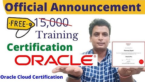 Oracle Official Certification Program | OCI FREE Certification | Oracle Cloud Certificate | Training