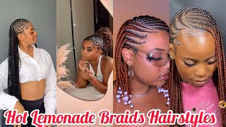 ‼️Hot Lemonade Braids Hairstyles That Can Take Your Breath Away 🔥