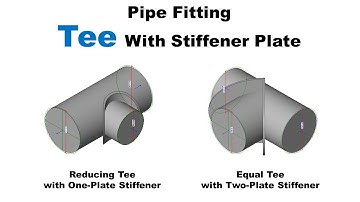 Create Pipe Fitting Tee with Stiffener Plate Revit Family (Parametric)