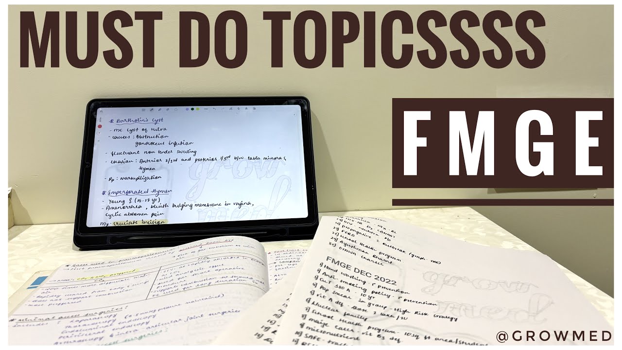 Must know topics - BIOCHEMISTRY | FMGE DEC 2025