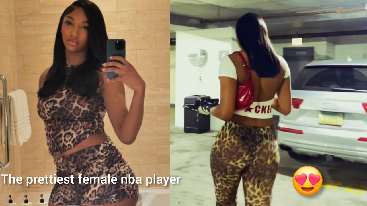 Angel Reese Walking and Showing Off Her New Tights Leopard Print