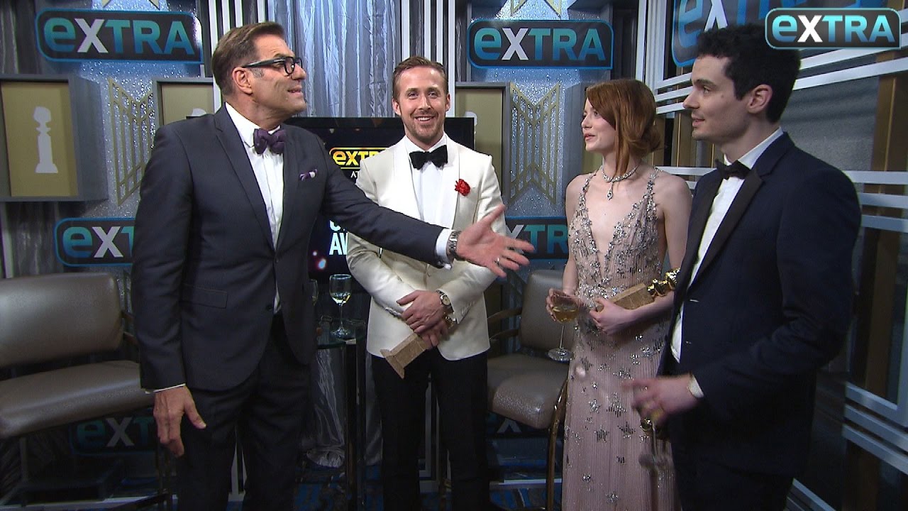 Ryan Gosling, Emma Stone & Damien Chazelle on 'La La Land's' Golden Globes Wins