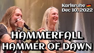 Hammerfall - Hammer of Dawn @Knock Out Festival, Karlsruhe🇩🇪 December 10, 2022 LIVE HDR 4K