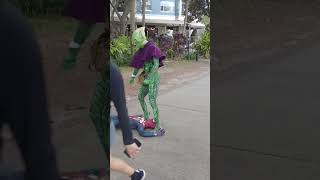 Green Goblin teabags Spidey!! (Public Prank) ️ #Shorts