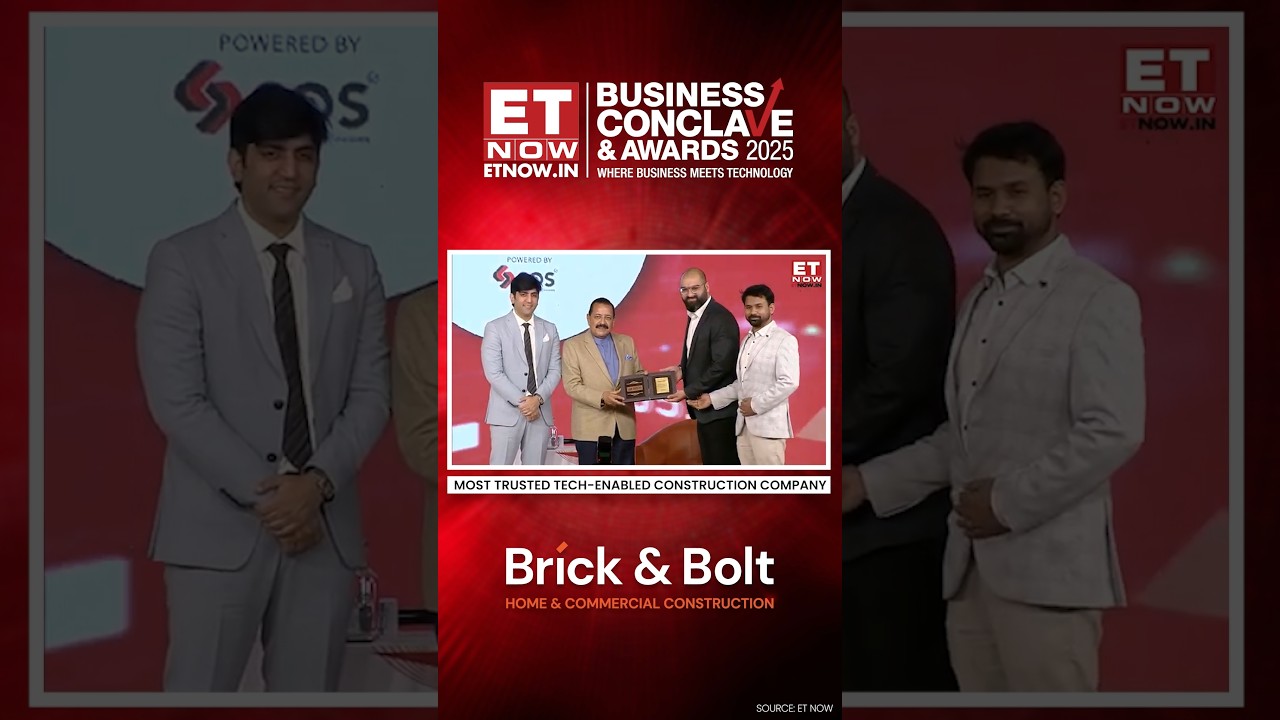 🥳🏆Brick & Bolt awarded "Most Trusted Tech-Enabled Construction Company"🏆