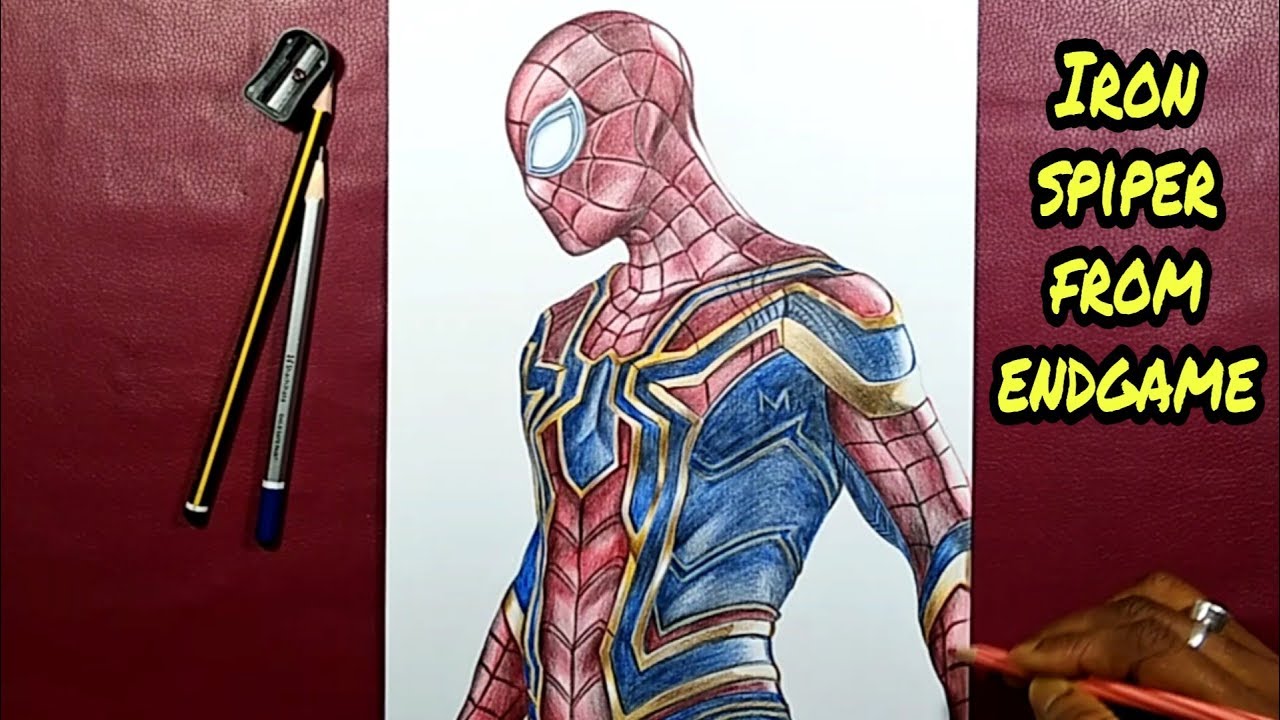 Drawing iron spider | Avengers endgame - YouTube