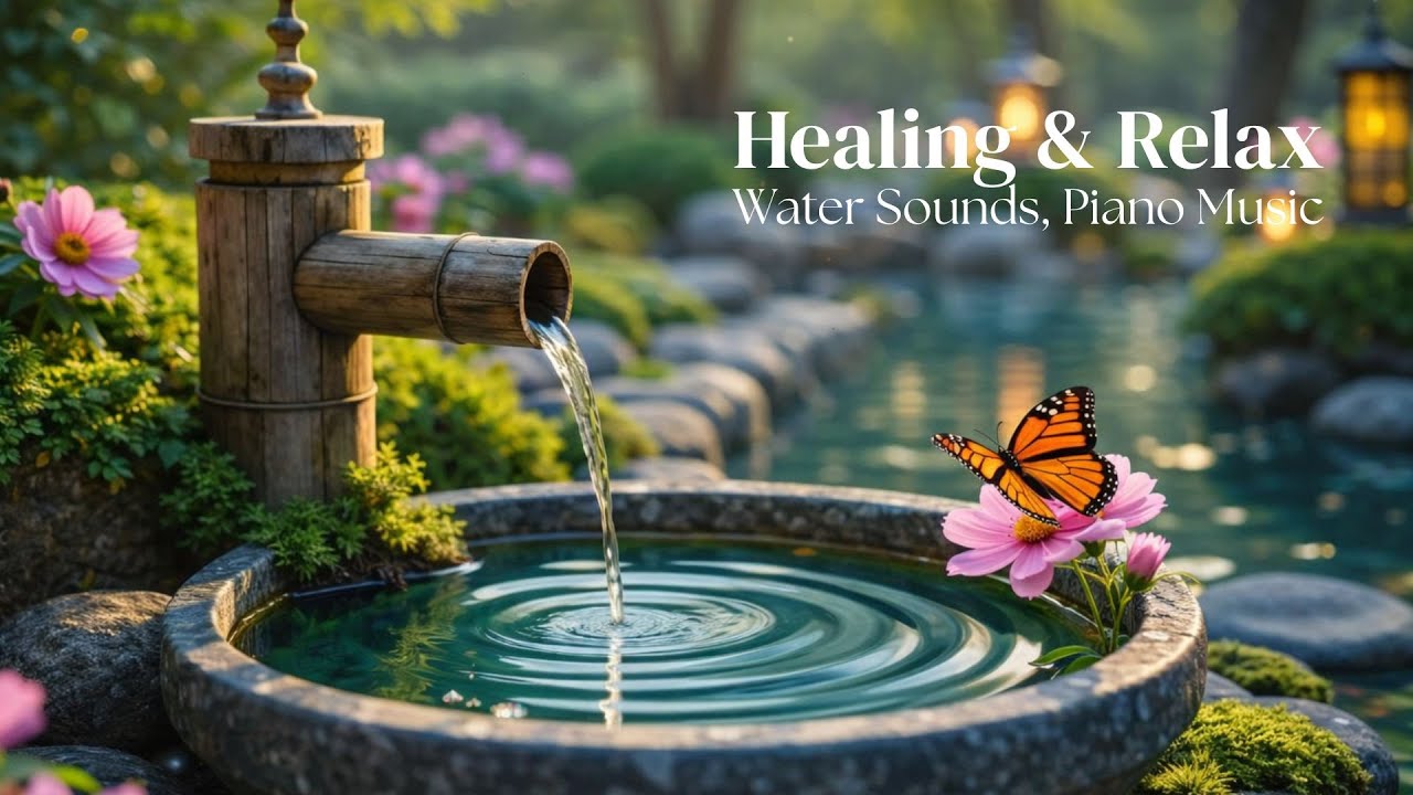 Healing Music with Gentle Water Sounds 🌿 Calm Mind, Anxiety Relief & Deep Sleep