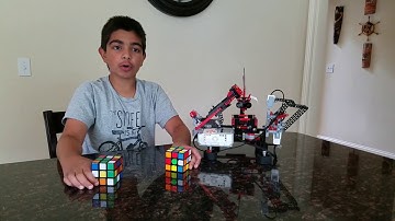 Harshmit Vs EV3 - Rubik cube