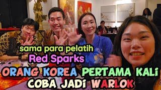 REAKSI RED SPARKS DENGAR DANGDUT INDONESIA SAMBIL MAKAN MAKANAN INDONESIA