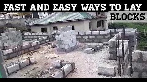 Building a House Step by Step | How To Lay Blocks Faster And Easy