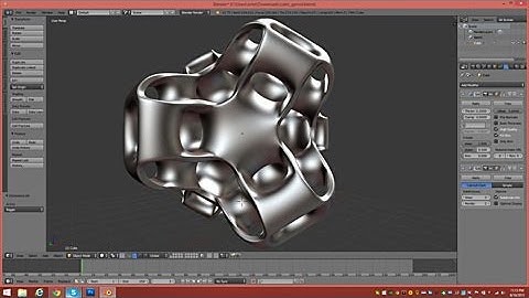Model A Cubic Gyroid Abstract For 3d Print In Blender 2.75