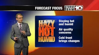 Another hot, humid day ahead