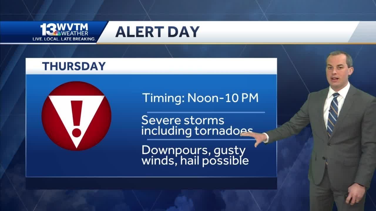 Severe storms Thursday - YouTube