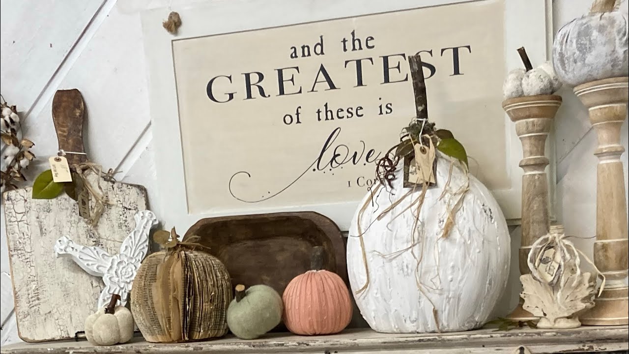 How to Fall Decor from Thrift finds - YouTube