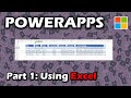 Part 1 power apps with excel creating tables lookup columns and changing column types