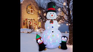 Making Christmas Magical with an Inflatable Snowman!