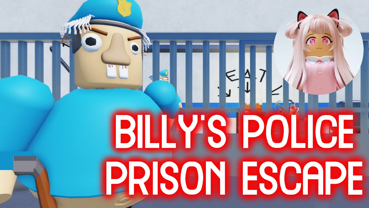 BILLY'S POLICE PRISON ESCAPE!🍔(FIRST PERSON OBBY) Roblox Gameplay ...