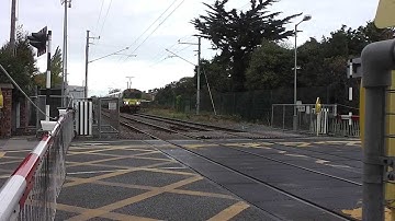 Dart number 8106 - Baldoyle Road level crossing, Dublin
