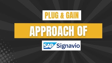 Optimizing Business Processes with SAP Signavio Plug & Gain @SAP @SAPSignavio