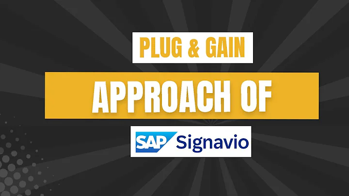 Optimizing Business Processes with SAP Signavio Plug & Gain @SAP @SAPSignavio