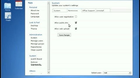 eyeOS Administration