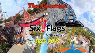 The Coasters of Six Flags Over Georgia [5K] 2025 POVs