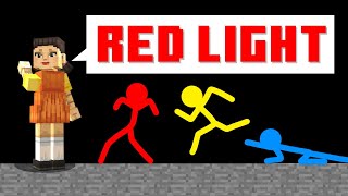 Stickman VS Minecraft: Red Light Green Light - AVM Shorts Animation