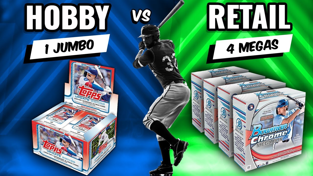 🚨OUR BIGGEST HIT OF 2025!!🚨 2025 TOPPS UPDATE JUMBO HOBBY BOX VS 3 2025 BOWMAN CHROME MEGAS