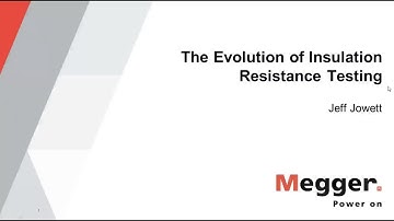 Evolution of Insulation Resistance Testing