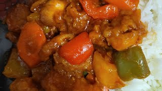 Sweet and sour chicken recipe/easy and delicious ?