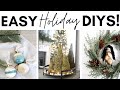 CHRISTMAS HOME DECOR DIY || EASY HOLIDAY DIYS || BUDGET HOLIDAY HOME DECOR