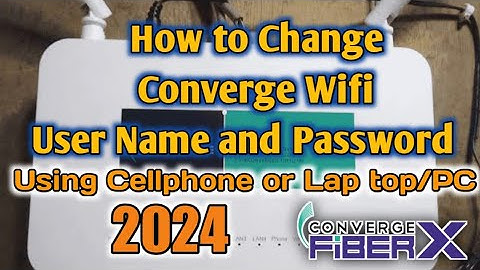 How to change Wifi User Name and Password of Converge 2024 | Paano palitan ang Wifi Password | Wifi