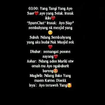 Bikin baper!! Story whatsapp nyepam pacar sahur:v