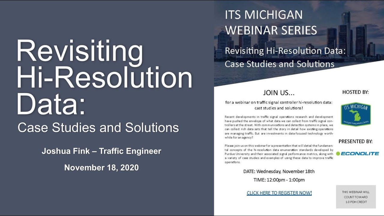 November ITS Michigan Webinar - Econolite (Joshua Fink - Nov-18, 2020