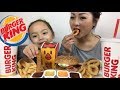 BURGER KING Bacon & Cheese Whopper, Chicken Fries | Mukbang | N.E Lets Eat