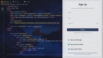 Coding a Responsive Sign Up Form with hide/show Password. ASMR keyboard 🎹 + Lofi ❤. No talking