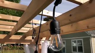 48ft Solar Powered String Lights (use both solar & AC)