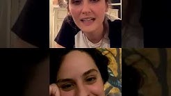 Noémie Merlant and Zoe Wittock- Instagram live for Jumbo without comments